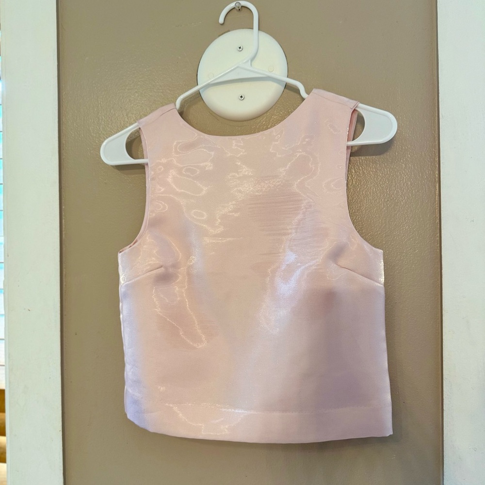 H&M Shimmering Pink Sleeveless Blouse